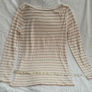 GAP Beige Striped Women's Top